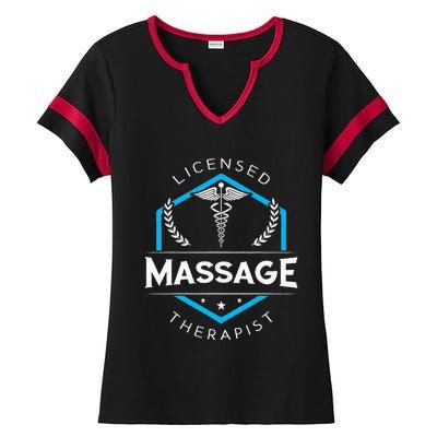 Massage Therapist Therapy Body Treatment Masseur Masseuse Ladies Halftime Notch Neck Tee