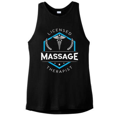 Massage Therapist Therapy Body Treatment Masseur Masseuse Ladies PosiCharge Tri-Blend Wicking Tank