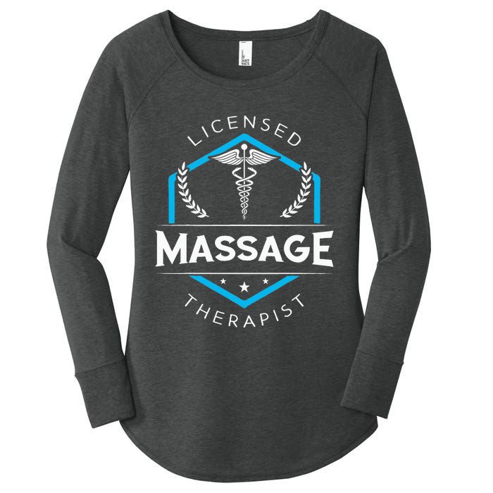 Massage Therapist Therapy Body Treatment Masseur Masseuse Women's Perfect Tri Tunic Long Sleeve Shirt