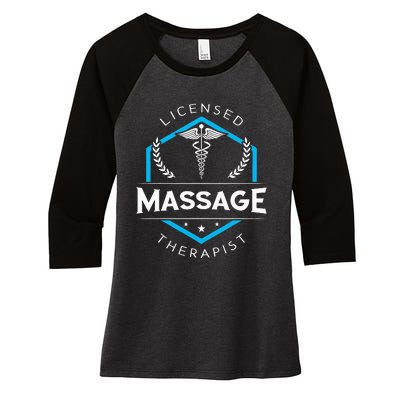 Massage Therapist Therapy Body Treatment Masseur Masseuse Women's Tri-Blend 3/4-Sleeve Raglan Shirt