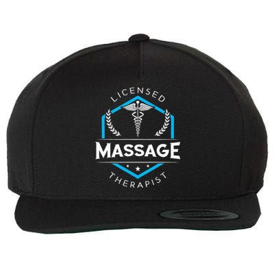 Massage Therapist Therapy Body Treatment Masseur Masseuse Wool Snapback Cap