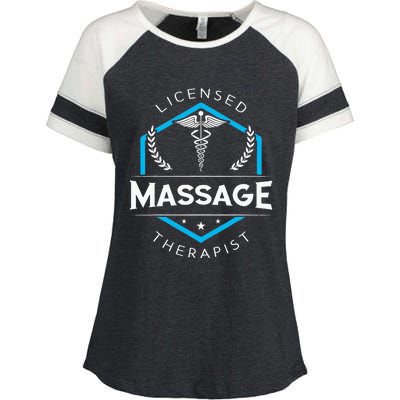 Massage Therapist Therapy Body Treatment Masseur Masseuse Enza Ladies Jersey Colorblock Tee