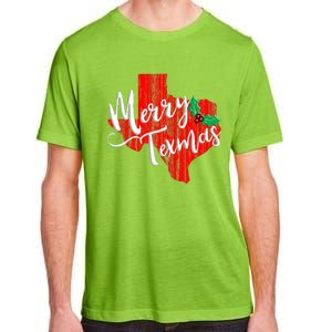 Merry Texmas Texas Christmas Adult ChromaSoft Performance T-Shirt