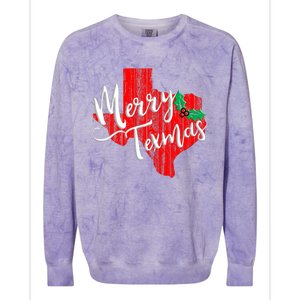 Merry Texmas Texas Christmas Colorblast Crewneck Sweatshirt