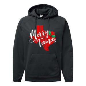 Merry Texmas Texas Christmas Performance Fleece Hoodie