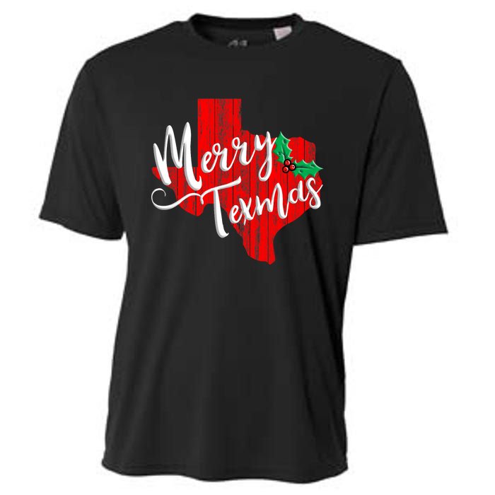 Merry Texmas Texas Christmas Cooling Performance Crew T-Shirt