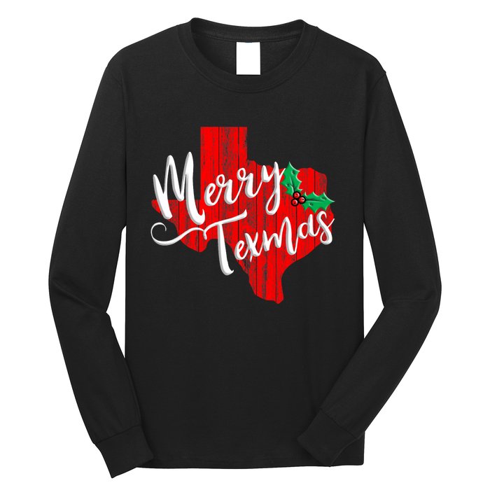 Merry Texmas Texas Christmas Long Sleeve Shirt