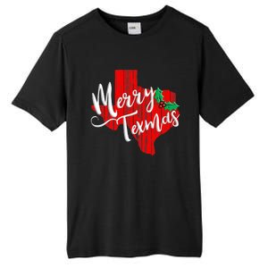 Merry Texmas Texas Christmas Tall Fusion ChromaSoft Performance T-Shirt