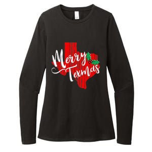 Merry Texmas Texas Christmas Womens CVC Long Sleeve Shirt