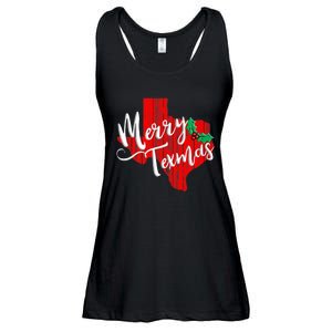 Merry Texmas Texas Christmas Ladies Essential Flowy Tank