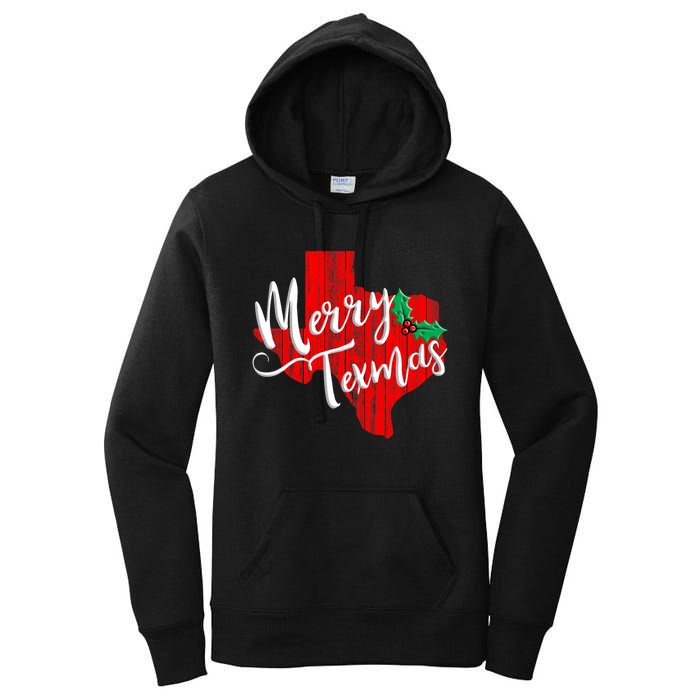 Merry Texmas Texas Christmas Women's Pullover Hoodie