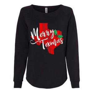 Merry Texmas Texas Christmas Womens California Wash Sweatshirt