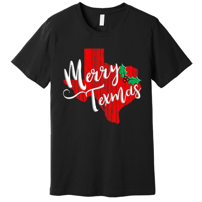 Merry Texmas Texas Christmas Premium T-Shirt