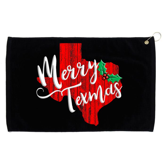 Merry Texmas Texas Christmas Grommeted Golf Towel