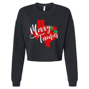 Merry Texmas Texas Christmas Cropped Pullover Crew