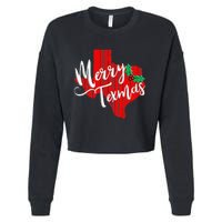 Merry Texmas Texas Christmas Cropped Pullover Crew