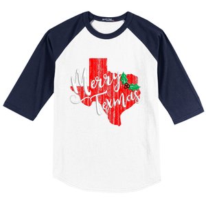 Merry Texmas Texas Christmas Baseball Sleeve Shirt