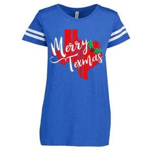 Merry Texmas Texas Christmas Enza Ladies Jersey Football T-Shirt