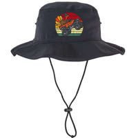 Monster Truck Turkey Sunset Retro Thanksgiving Legacy Cool Fit Booney Bucket Hat