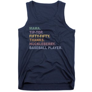 Mama Tip Top Fifty Thanks Huckleberry Baseball Player Mom Tank Top