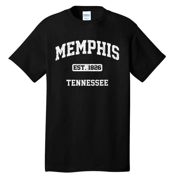 Memphis Tennessee TN vintage state Athletic style Tall T-Shirt