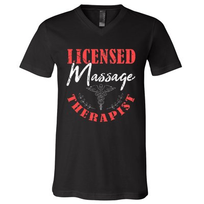 Massage Therapist Therapy Body Treatment Masseuse Masseur V-Neck T-Shirt