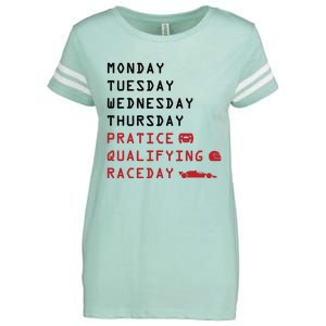 Monday Tuesday Thursday Practice Qualifying Race Day Enza Ladies Jersey Football T-Shirt