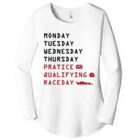 Monday Tuesday Thursday Practice Qualifying Race Day Women's Perfect Tri Tunic Long Sleeve Shirt