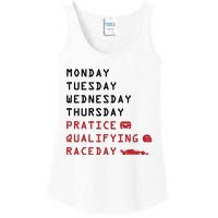 Monday Tuesday Thursday Practice Qualifying Race Day Ladies Essential Tank