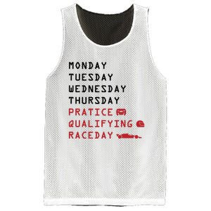 Monday Tuesday Thursday Practice Qualifying Race Day Mesh Reversible Basketball Jersey Tank