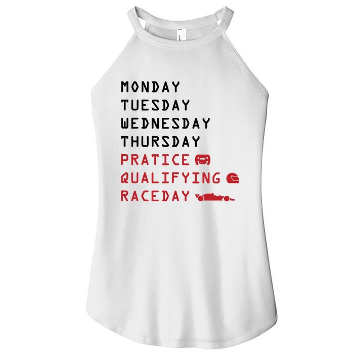 Monday Tuesday Thursday Practice Qualifying Race Day Women's Perfect Tri Rocker Tank