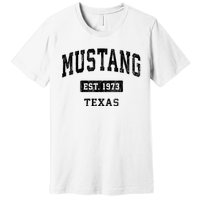 Mustang Texas Tx Vintage Sports Established Premium T-Shirt