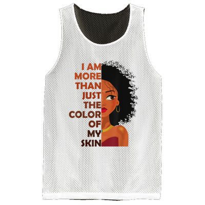 More Than The Color Of My SkinBlack History Month Mesh Reversible Basketball Jersey Tank