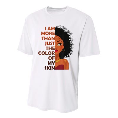 More Than The Color Of My SkinBlack History Month Performance Sprint T-Shirt