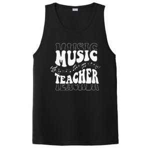 Music Teacher Teacher Life Love Music with Teacher Gifts PosiCharge Competitor Tank