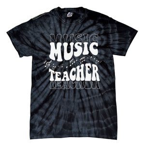 Music Teacher Teacher Life Love Music with Teacher Gifts Tie-Dye T-Shirt