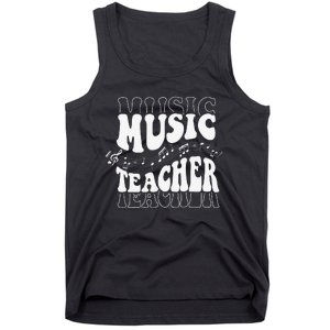 Music Teacher Teacher Life Love Music with Teacher Gifts Tank Top