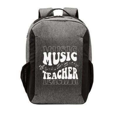 Music Teacher Teacher Life Love Music with Teacher Gifts Vector Backpack