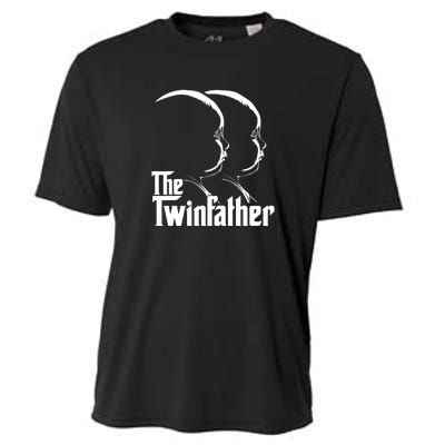 Mens The Twinfather Funny Father Of Twin Dad Gift Cooling Performance Crew T-Shirt