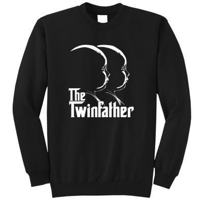 Mens The Twinfather Funny Father Of Twin Dad Gift Sweatshirt