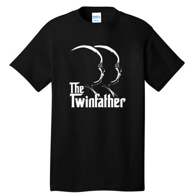 Mens The Twinfather Funny Father Of Twin Dad Gift Tall T-Shirt