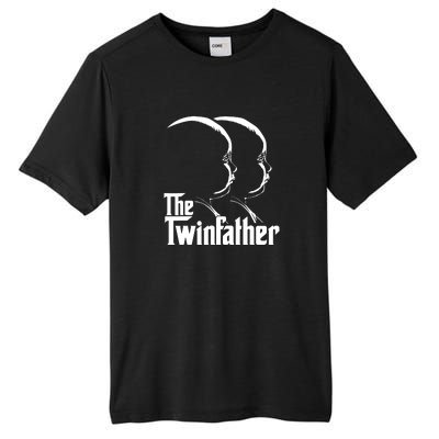 Mens The Twinfather Funny Father Of Twin Dad Gift Tall Fusion ChromaSoft Performance T-Shirt