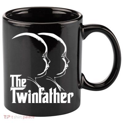 Mens The Twinfather Funny Father Of Twin Dad Gift 11oz C Handle Ceramic Mug
