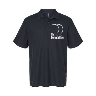 Mens The Twinfather Funny Father Of Twin Dad Gift Softstyle Adult Sport Polo