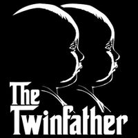 Mens The Twinfather Funny Father Of Twin Dad Gift 16 in Basic Backpack