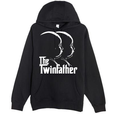 Mens The Twinfather Funny Father Of Twin Dad Gift Premium Pullover Hoodie