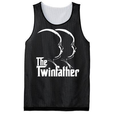 Mens The Twinfather Funny Father Of Twin Dad Gift Mesh Reversible Basketball Jersey Tank