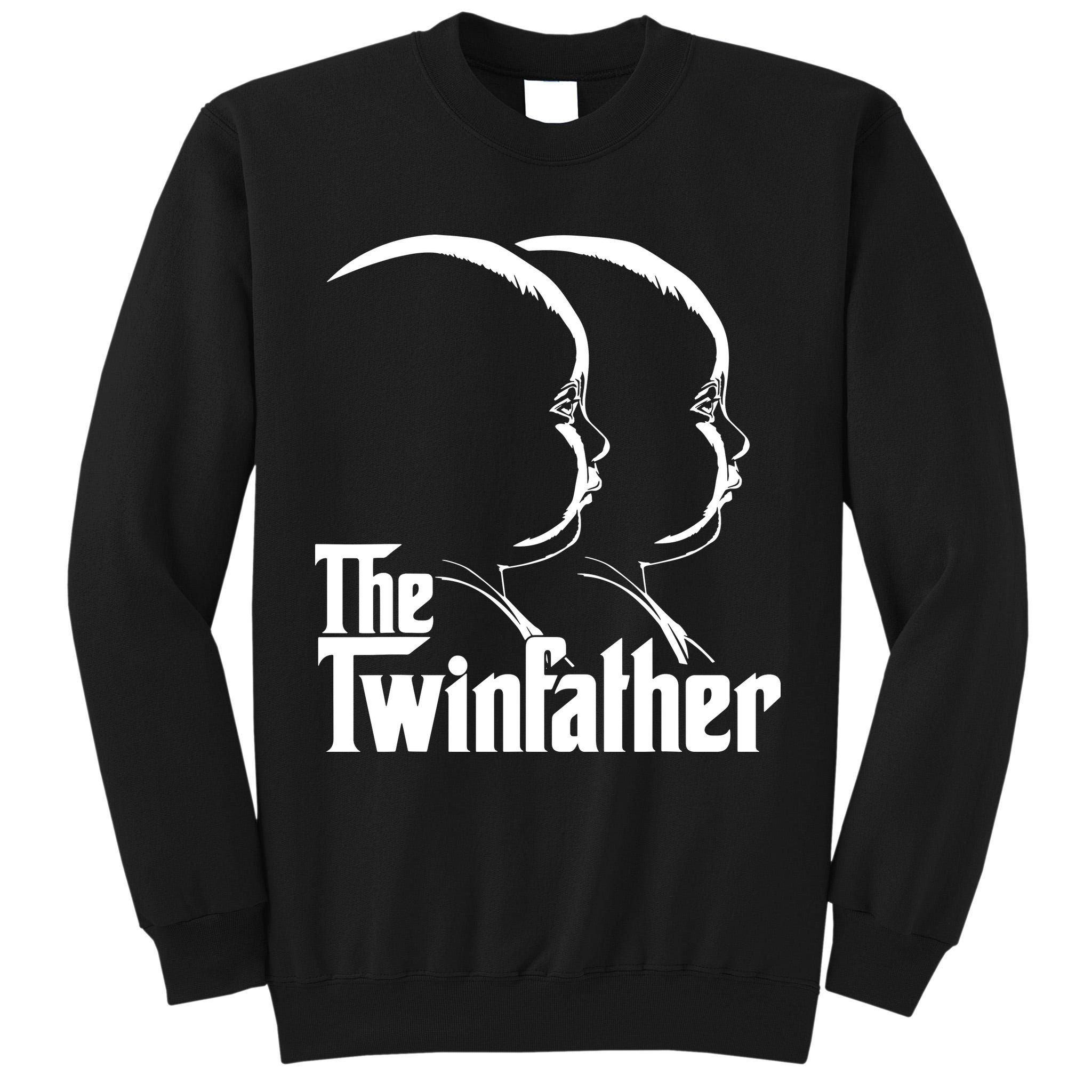 Mens The Twinfather Funny Father Of Twin Dad Gift Tall Sweatshirt