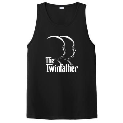 Mens The Twinfather Funny Father Of Twin Dad Gift PosiCharge Competitor Tank