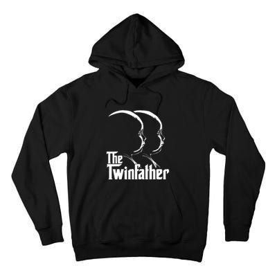 Mens The Twinfather Funny Father Of Twin Dad Gift Tall Hoodie